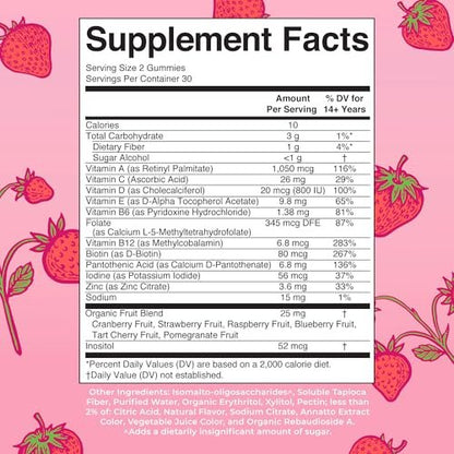 MaryRuth Organics Immun-Unterstützung Multivitamin Gummis für Frauen | Zuckerfrei | Vegan | 60 Stück