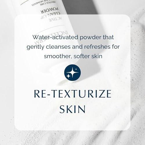 INCELLDERM Active Clean-Up Powder 90g (3,17 oz) – Wasseraktiviertes Reinigungspulver mit Papain-Enzymen, sanfte Peeling- und Hautbarriere-Unterstützung, pflanzliche Formel