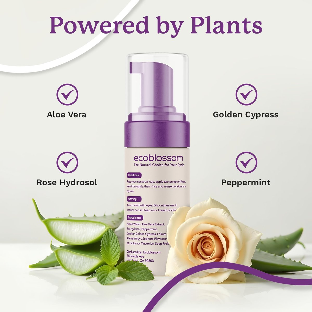 EcoBlossom Menstruationsbecher Reiniger – Ungelüfteter Schaumreiniger für Silikon-Periodenscheiben – 150 ml (5 oz)