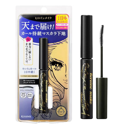 HEROINE MAKE by KISSME Mascara Base für Locken, Volumen und Länge – Transparenter Mascara Primer mit Arganöl, Kamelienöl & Squalan – Ideal allein oder unter Mascara – Hergestellt in Japan – Klar 1 Stück