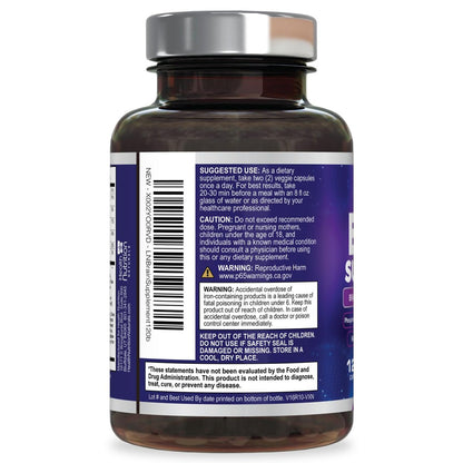Gehirn Gedächtnis Ergänzung - 3X Stärke Nootropika für Konzentration, Klarheit & Fokus Unterstützung - Gehirngesundheit kognitive Vitamine mit Bacopa, Phosphatidylserin & DMAE, Gehirn Booster, 120 Kapseln