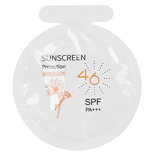 Gegong Sonnencreme SPF46 PA+++, 20er-Pack Feuchtigkeitsspendender Sonnenschutz, 3ml Gesichts- und Körpersonnenmilch, Wasserbeständig für Sport & Alltag