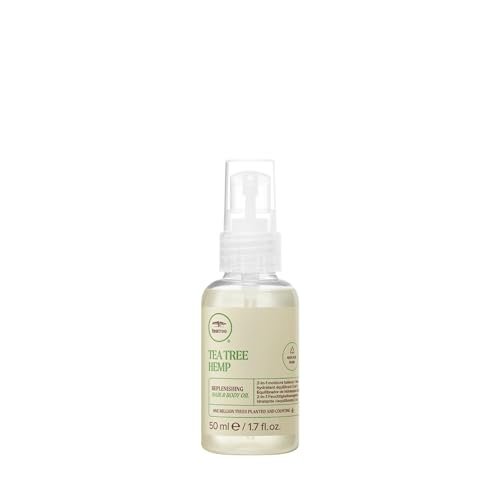 Tea Tree Hanf Feuchtigkeitsspendendes Haar- und Körperöl, 2-in-1 Feuchtigkeitsbalance, für alle Haartypen, 50 ml