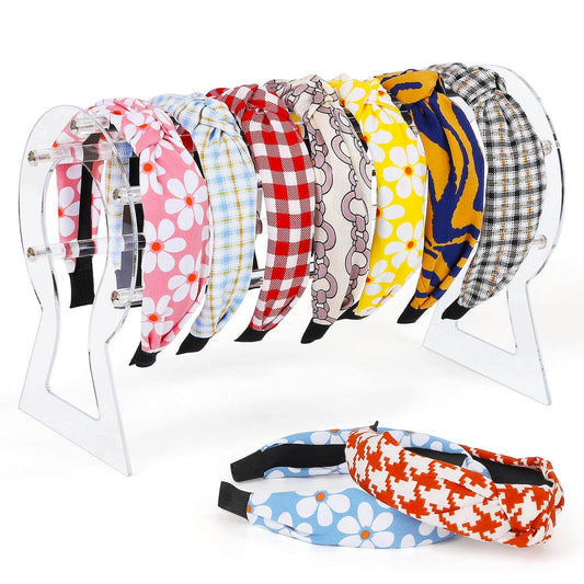 Suneerplay Haarspangen-Halter, durchsichtiger Haarspangen-Organizer, Acryl-Haarreifen-Aufbewahrungsständer, Haarband-Rack, Aufbewahrung für Damen und Mädchen