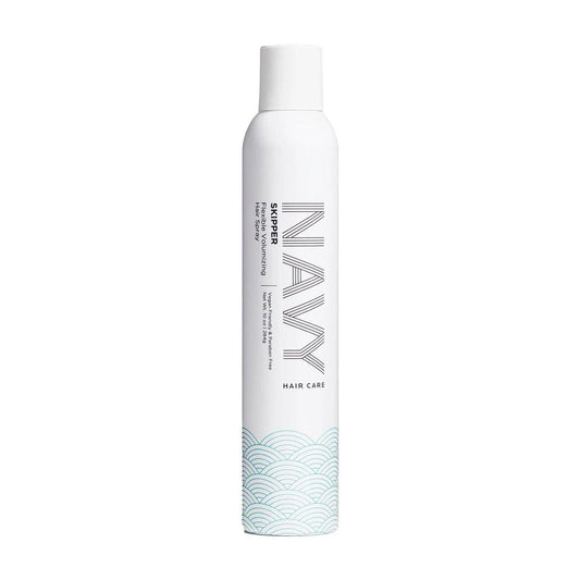 NAVY HAIR CARE Skipper Volumen- und Fülle-Haarspray | Flexibler Halt für feines, dünnes Haar | Bürstbarer Finish, feuchtigkeitsbeständig, schnell trocknend | 295 ml