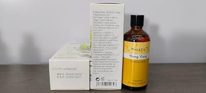 PHATOIL 100ml Ylang-Ylang-Öl – Reines ätherisches Öl für Diffuser, Luftbefeuchter, Seifen- und Kerzenherstellung (3,38 fl.oz)