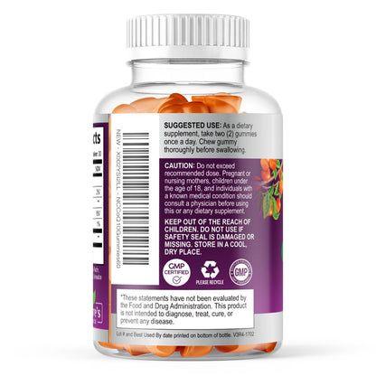 CoQ10 Gummis für Erwachsene - Coenzym Q10 100 mg pro Portion - 3-fache Stärke, hochabsorbierendes Antioxidans für Herzgesundheit und Energieproduktion - Co Q10 (Coq 10) Nahrungsergänzung - 60 Gummis