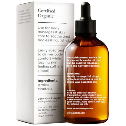 Gya Labs Arnica Öl - 30 ml - Trägeröl für Haare, Haut, Gesicht, Kopfhaut & Körpermassage