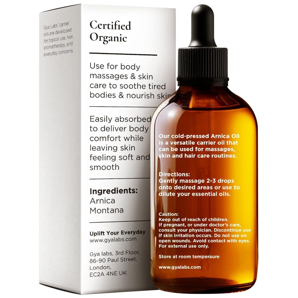 Gya Labs Arnica Öl - 30 ml - Trägeröl für Haare, Haut, Gesicht, Kopfhaut & Körpermassage