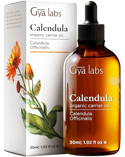 Gya Labs Calendula-Öl – 30 ml – Trägeröl für Haare, Haut, Gesicht, Kopfhaut und Körpermassage