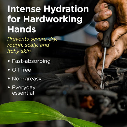 Corn Huskers Hand Lotion für trockene, rissige Hände – schnell einziehend, nicht fettend, schützende Barrierecreme, Feuchtigkeitscreme für raue Haut & Hornhaut, intensive Linderung für Männer und Frauen, 2 x 207 ml
