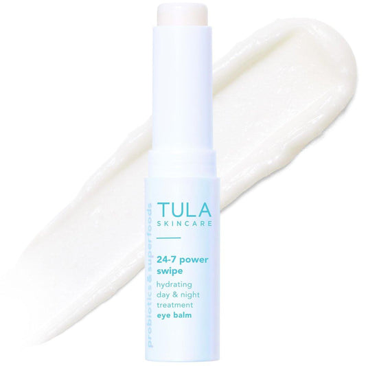 TULA Skin Care 24-7 Power Swipe Hydrating Eye Balm – Dunkelheit unter den Augen behandeln, sofortige Aufhellung, tragbar – 0,23 oz