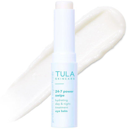 TULA Skin Care 24-7 Power Swipe Hydrating Eye Balm – Dunkelheit unter den Augen behandeln, sofortige Aufhellung, tragbar – 0,23 oz