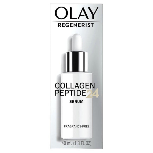 Olay Collagen Peptide Gesichtsserum – Festigende Anti-Aging-Pflege ohne Duftstoffe, mit Kollagen und Vitamin B3+, 40 ml