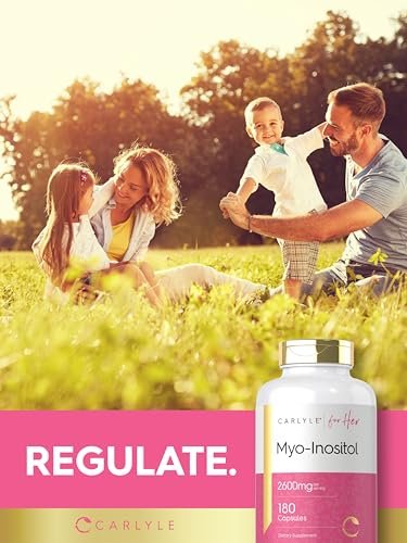 Carlyle Myo-Inositol 2600 mg | 180 Kapseln | Hochdosiertes Nahrungsergänzungsmittel | Non-GMO, Glutenfrei