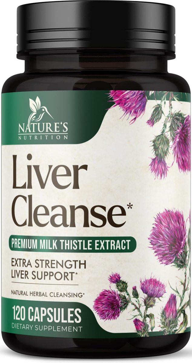 Liver Cleanse Detox & Repair Formula – 20-in-1 Fortschrittliche Leberunterstützung mit Mariendistel, Löwenzahnwurzel, Artischockenextrakt, Kurkuma, Cholin & Rote Bete – 120 vegane Kapseln