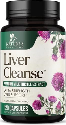 Liver Cleanse Detox & Repair Formula – 20-in-1 Fortschrittliche Leberunterstützung mit Mariendistel, Löwenzahnwurzel, Artischockenextrakt, Kurkuma, Cholin & Rote Bete – 120 vegane Kapseln