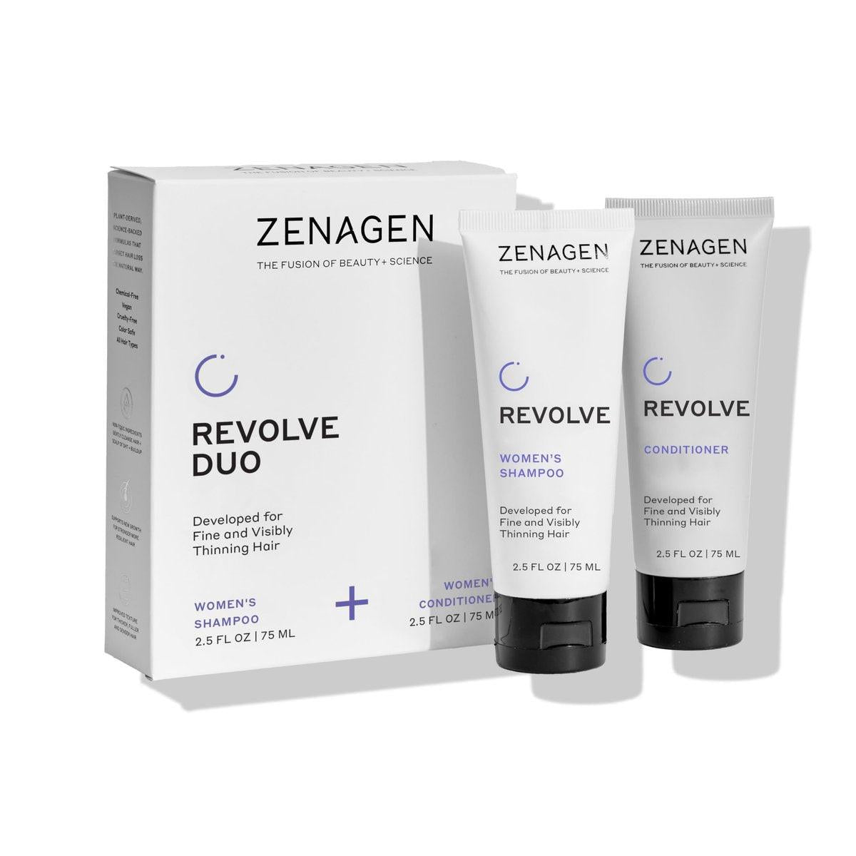 ZENAGEN Revolve Women's Trio Kit | Shampoo + Conditioner + Densifying für feines und sichtbar ausdünnendes Haar | Unterstützt Haarstärke und -wachstum, 1 Set