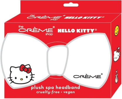 The Creme Shop x Hello Kitty Classic White Teddy Headband – Weiches und flauschiges Stirnband für Damen, ideal für Gesichtswäsche und Hautpflege