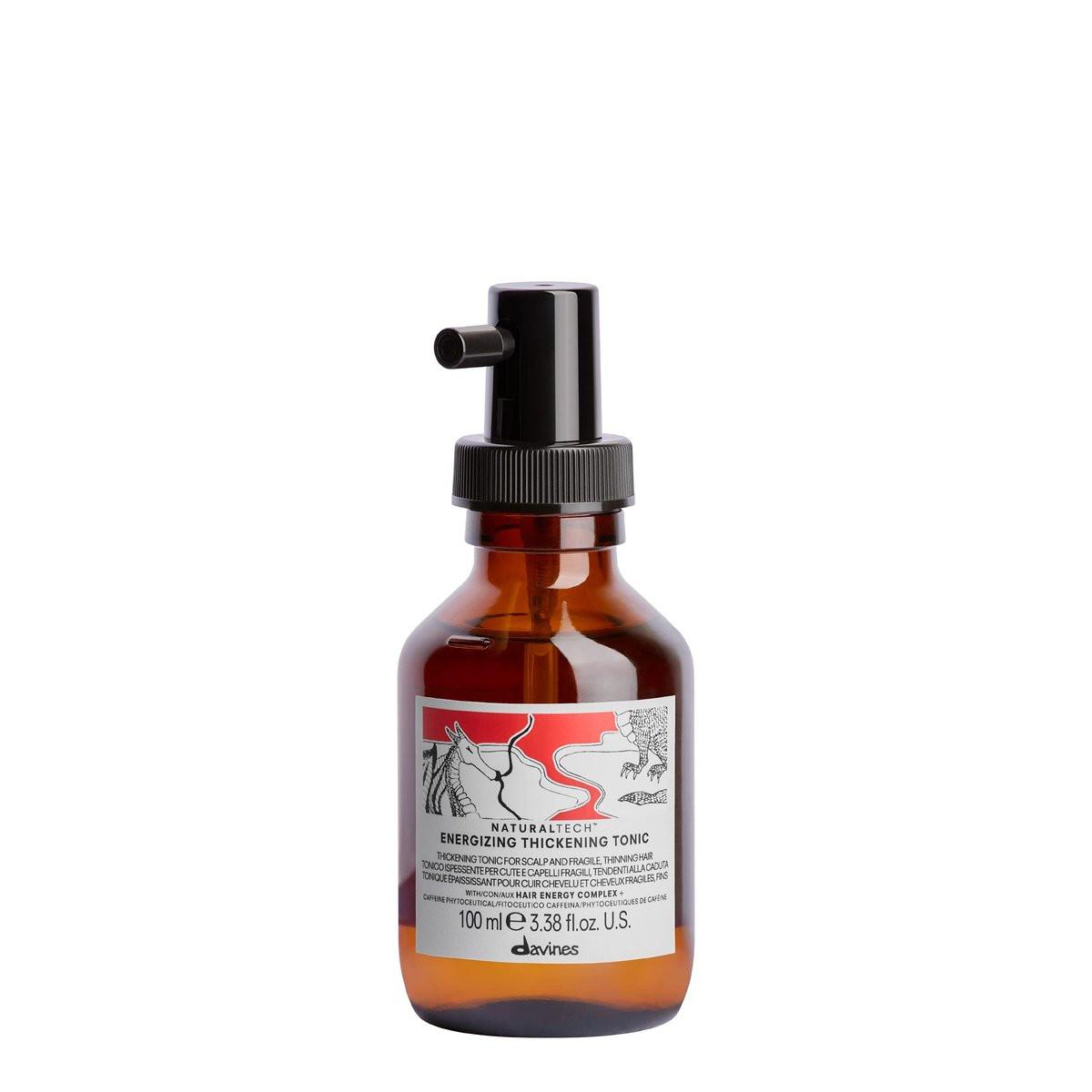 Davines Naturaltech Energizing Thickening Tonic – Stimulierendes & kräftigendes Haarwasser für dünner werdendes Haar & Haarausfall – mit Koffein-Phytoceuticals – sorgt für sofortige Fülle, 3,38 Fl Oz