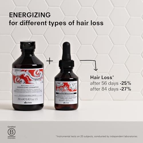 Davines Naturaltech Energizing Superactive Anytime – Stimulierendes & stärkendes Serum gegen Haarausfall und dünner werdendes Haar – mit Koffein und Phytoceuticals – Reisegröße, 100 ml