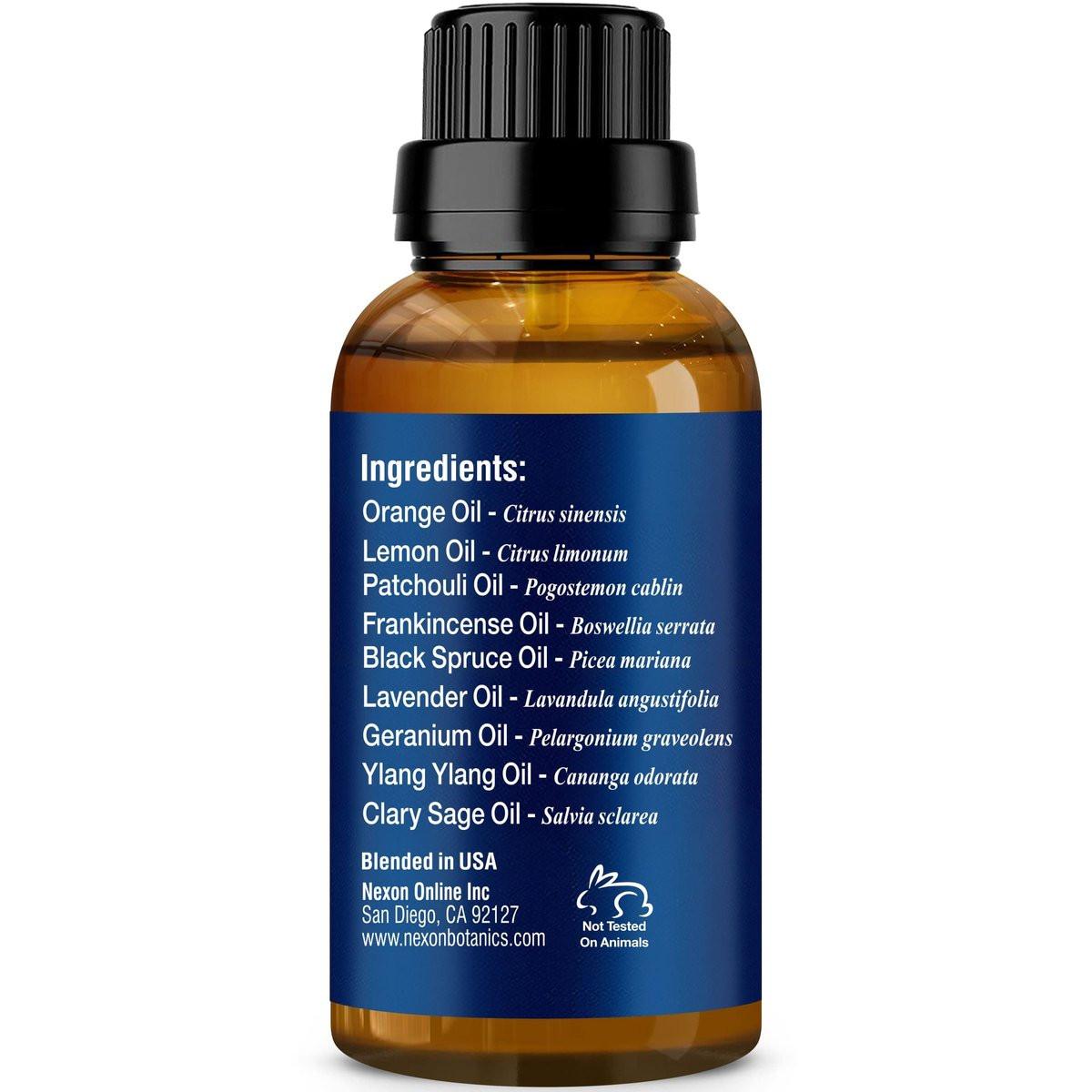 Stress Relief ätherisches Öl Blend 30 ml – Beruhigendes Öl für Diffuser & Aromatherapie – Fördert Entspannung & Ruhe – Nexon Botanics