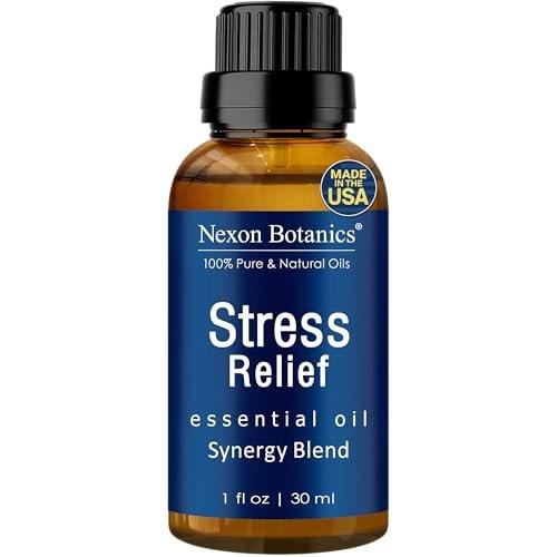 Stress Relief ätherisches Öl Blend 30 ml – Beruhigendes Öl für Diffuser & Aromatherapie – Fördert Entspannung & Ruhe – Nexon Botanics