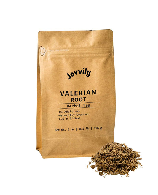 Jovvily Baldrianwurzel - 8 oz - Geschnitten & Gesiebt - Kräutertee - Ohne Füllstoffe oder Zusätze