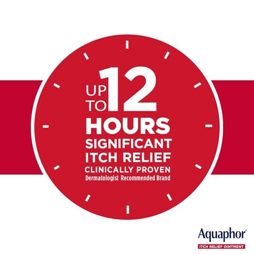 Aquaphor Juckreiz Lindernde Salbe, Maximale Stärke 1% Hydrocortison, Lindert Juckreiz bei Hautirritationen, Insektenstichen, Psoriasis, Hautausschlägen, Ekzemen und Gift-Efeu, 57 g
