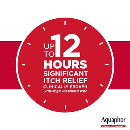Aquaphor Juckreiz Lindernde Salbe, Maximale Stärke 1% Hydrocortison, Lindert Juckreiz bei Hautirritationen, Insektenstichen, Psoriasis, Hautausschlägen, Ekzemen und Gift-Efeu, 57 g
