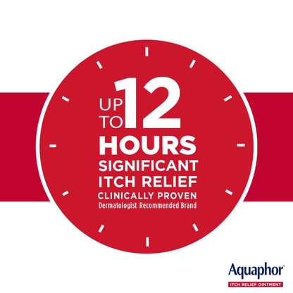 Aquaphor Juckreiz Lindernde Salbe, Maximale Stärke 1% Hydrocortison, Lindert Juckreiz bei Hautirritationen, Insektenstichen, Psoriasis, Hautausschlägen, Ekzemen und Gift-Efeu, 57 g