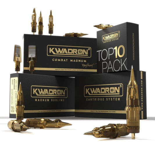 Kwadron Tattoo Needle Cartridge, Box mit 20 Stück, Round Liners Long Taper - 3er Round Liner Long Taper - 35/3RLLT