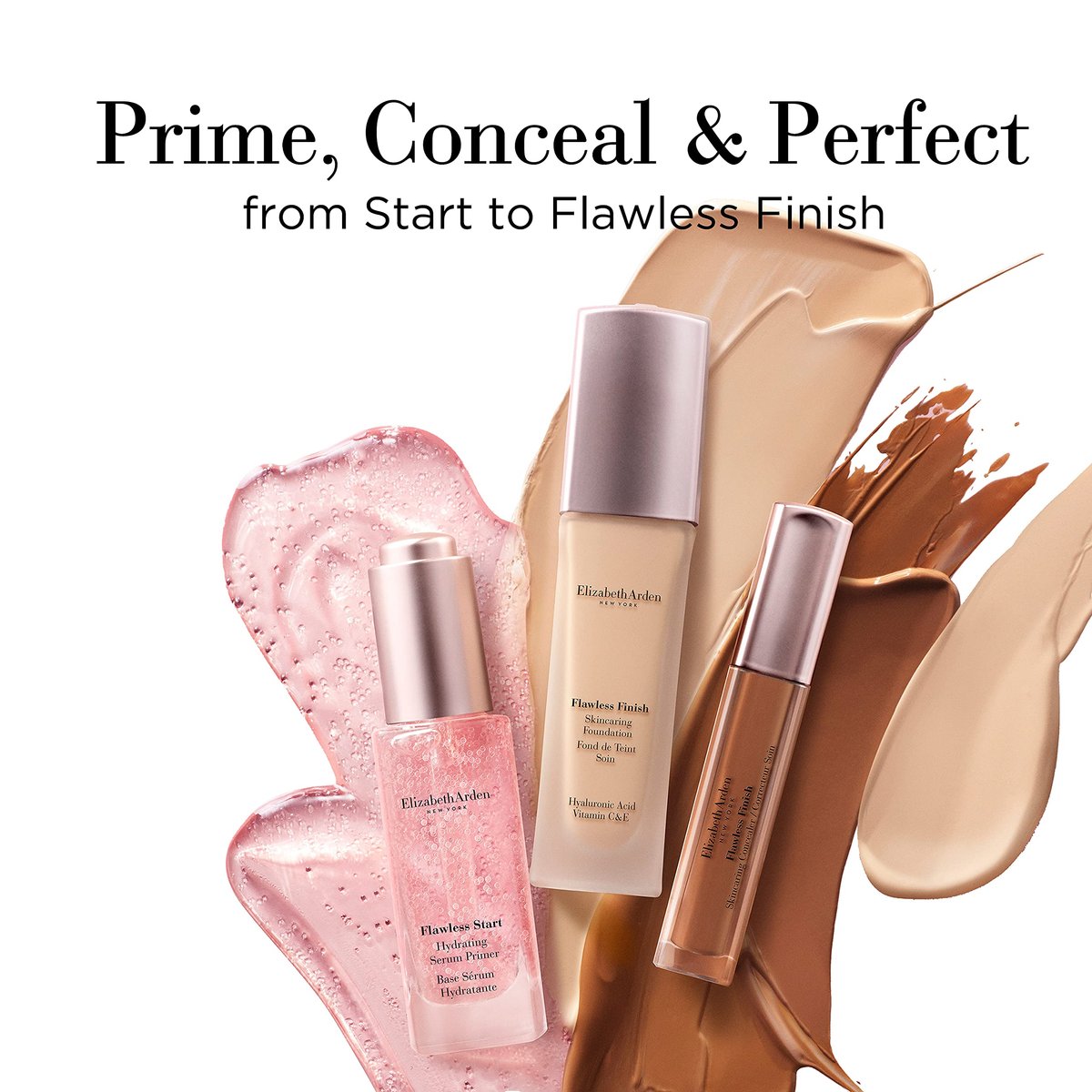 Elizabeth Arden Flawless Finish Skincaring Concealer mit Hyaluronsäure, Vitamin C und E, 145 (Very Fair/Fair), 0,2 oz