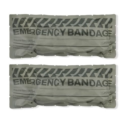 RHINO RESCUE 6" Israeli Style Notverband, Kompressions-Wundverband, medizinisch steril vakuumversiegelt, taktische Erste-Hilfe-Ausrüstung IFAK, 2 Stück
