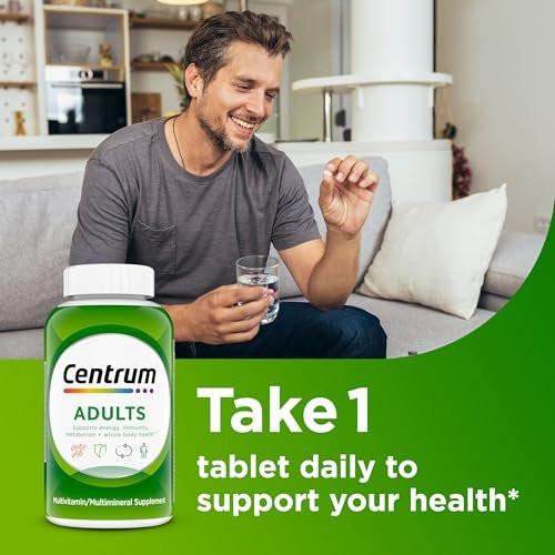 Centrum Adult Multivitamin/Multimineral Ergänzung mit Antioxidantien, Zink, Vitamin D3 und B-Vitaminen, glutenfrei, ohne Gentechnik - 200 Tabletten