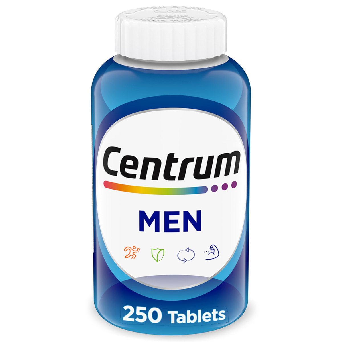 Centrum Multivitamin für Männer – 250 Tabletten | Vitamin D3, B-Vitamine, Antioxidantien | Glutenfrei, Nicht-GVO