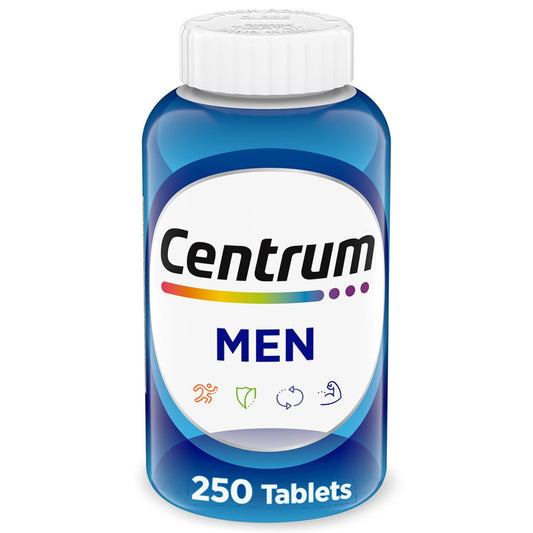 Centrum Multivitamin für Männer – 250 Tabletten | Vitamin D3, B-Vitamine, Antioxidantien | Glutenfrei, Nicht-GVO