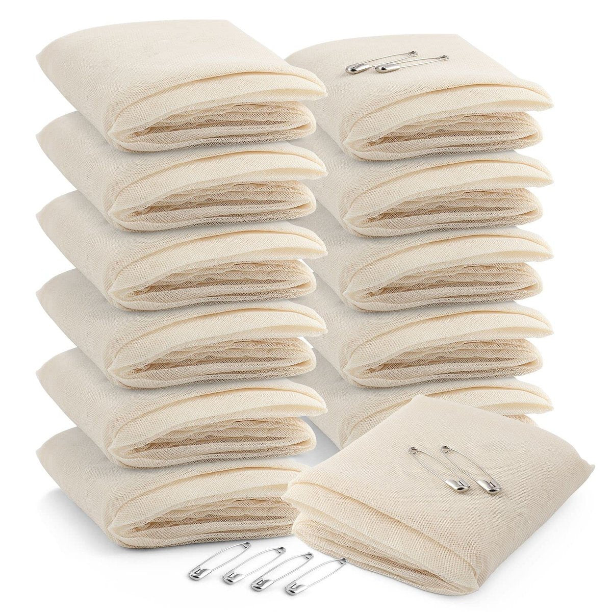 Primacare D-3680 Erste-Hilfe-Dreieckstuch zur Schienung bei Verstauchungen und Knochenbrüchen, Latexfrei, Vliesbaumwolle, 40x40x56 cm, 12er-Pack