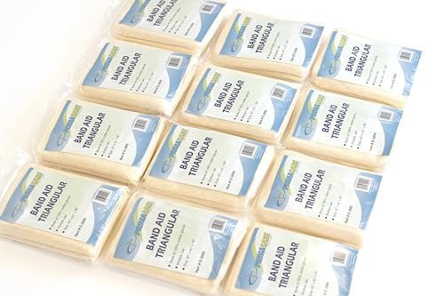 Primacare D-3680 Erste-Hilfe-Dreieckstuch zur Schienung bei Verstauchungen und Knochenbrüchen, Latexfrei, Vliesbaumwolle, 40x40x56 cm, 12er-Pack