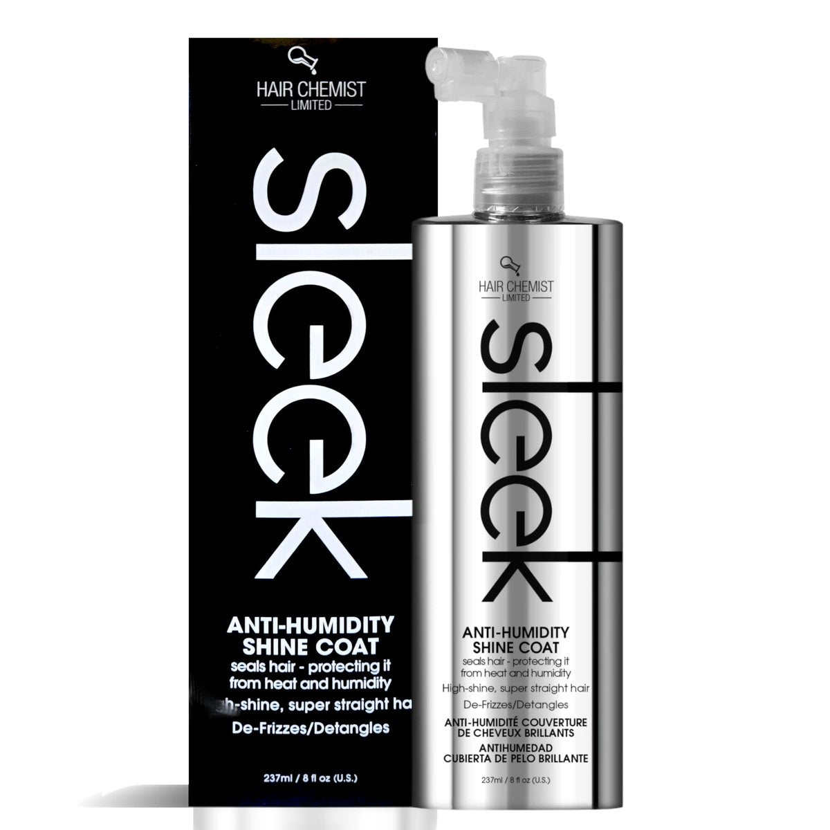 Hair Chemist SLEEK Anti Humidity Shine Coat 8 oz – Feuchtigkeitsschutz & Glanz für glattes Haar