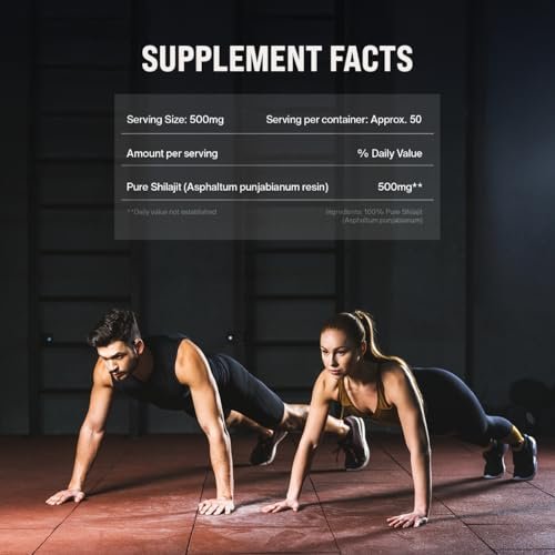 Kapiva 100% Reines Himalaya Shilajit Harz – Hochwirksam für Männer & Frauen | 40 Portionen à 500 mg | 80+ Spurenelemente, bis zu 70% Fulvinsäure | Authentisch | Natürliche Energie & Immununterstützung