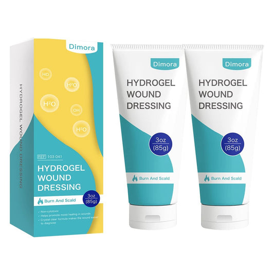 Dimora 2er-Pack 6oz Hydrogel Erste-Hilfe-Salbe, Brandverletzungs-Beruhigungsgel, Hautreparaturcreme für Notfallverbrennungen, postoperative Wunden, Prellungen, Wundversorgung