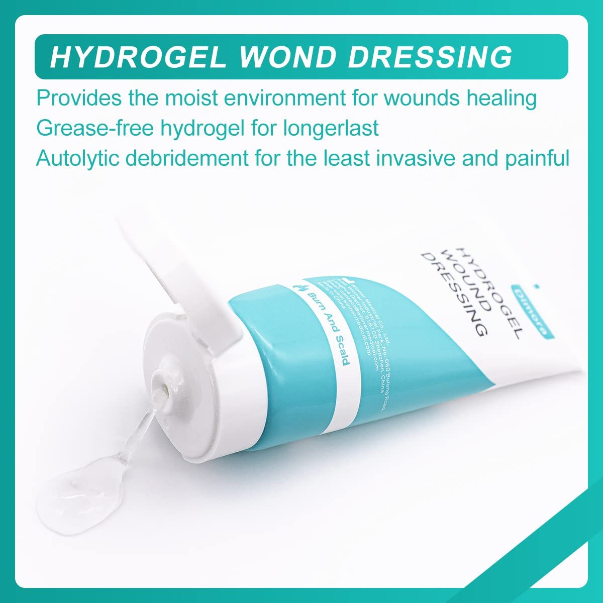 Dimora 2er-Pack 6oz Hydrogel Erste-Hilfe-Salbe, Brandverletzungs-Beruhigungsgel, Hautreparaturcreme für Notfallverbrennungen, postoperative Wunden, Prellungen, Wundversorgung