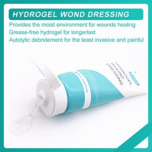 Dimora 2er-Pack 6oz Hydrogel Erste-Hilfe-Salbe, Brandverletzungs-Beruhigungsgel, Hautreparaturcreme für Notfallverbrennungen, postoperative Wunden, Prellungen, Wundversorgung