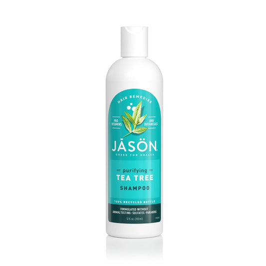 Jason Teebaum-Shampoo 12 oz – Beruhigendes Pflegeshampoo mit Teebaumöl