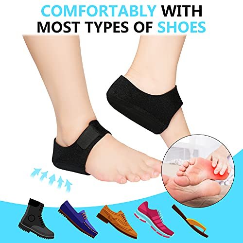 JUMPOW Gel-Fersenpolster für Plantarfasziitis, Fersenschmerzen & Achillessehnenentzündung - Schutz & Polster für Männer & Frauen