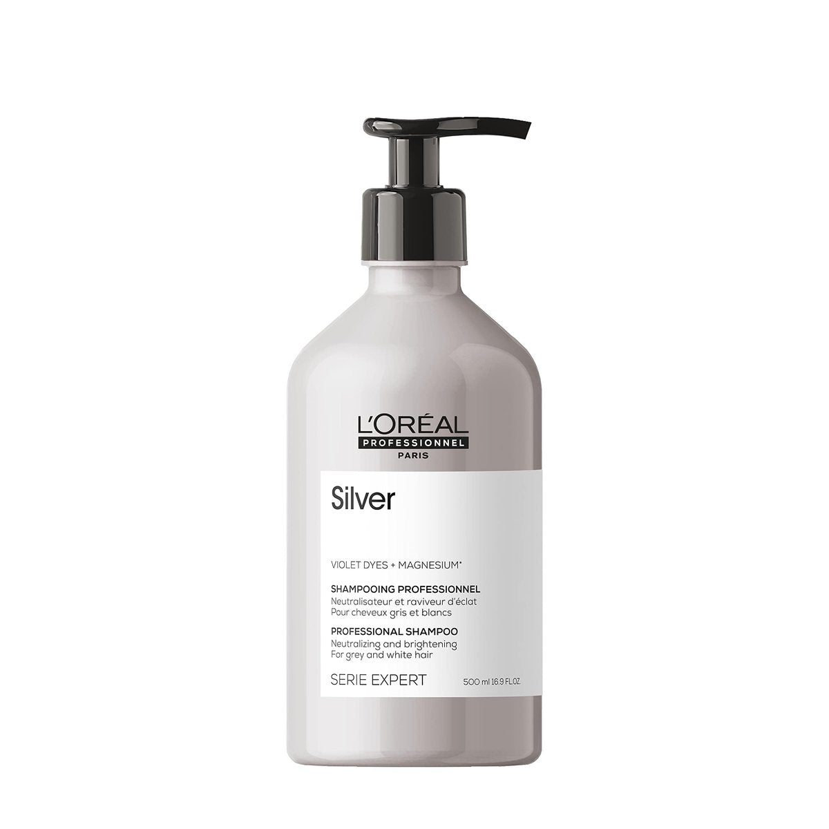 L'Oréal Professionnel Paris Color Depositing Purple Shampoo – Neutralisiert unerwünschte Gelbtöne für natürliches, coloriertes, blondes und weißes Haar