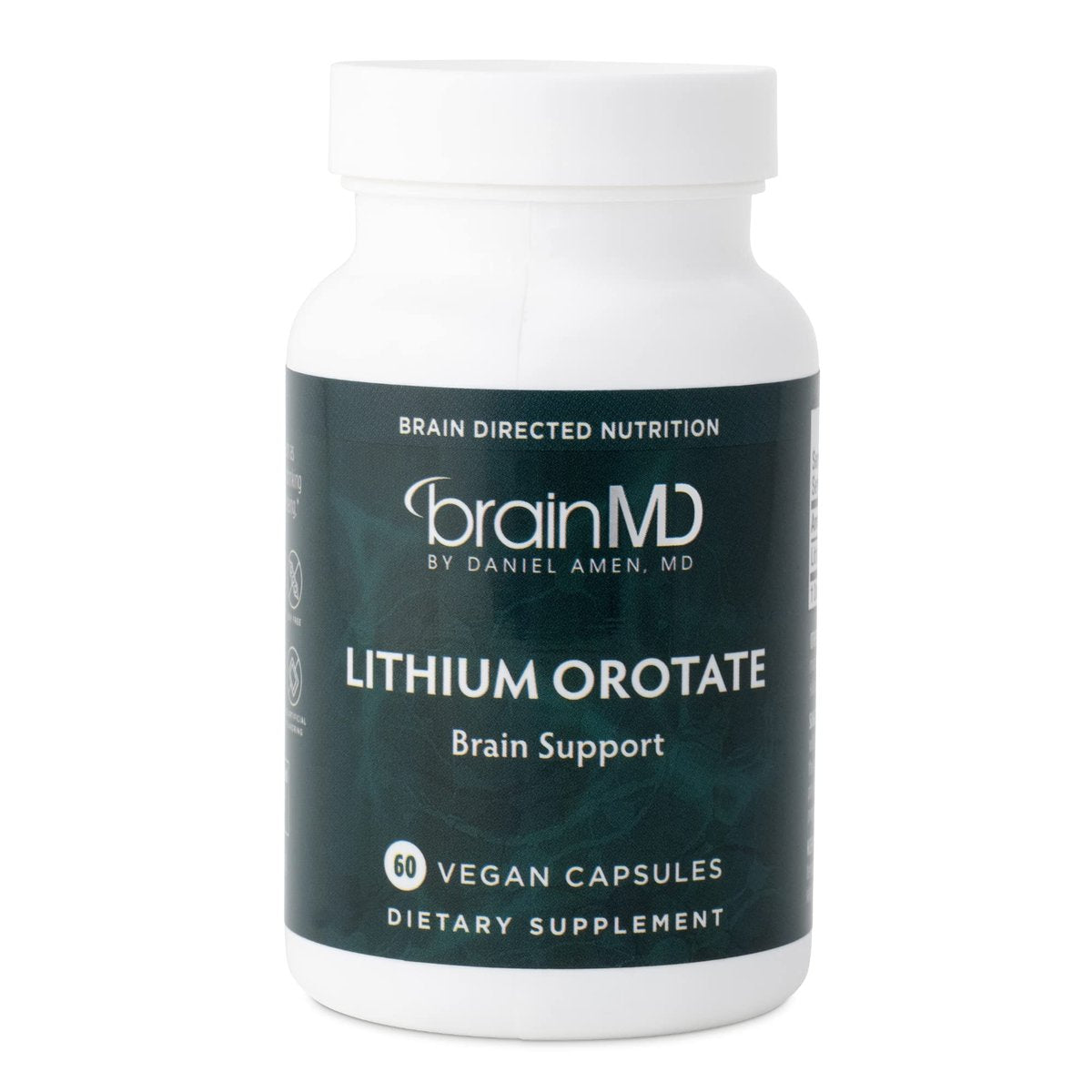 BRAINMD Dr. Amen Lithium Orotat – 60 Kapseln – Gehirnunterstützung – Glutenfrei – 60 Portionen