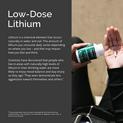 BRAINMD Dr. Amen Lithium Orotat – 60 Kapseln – Gehirnunterstützung – Glutenfrei – 60 Portionen