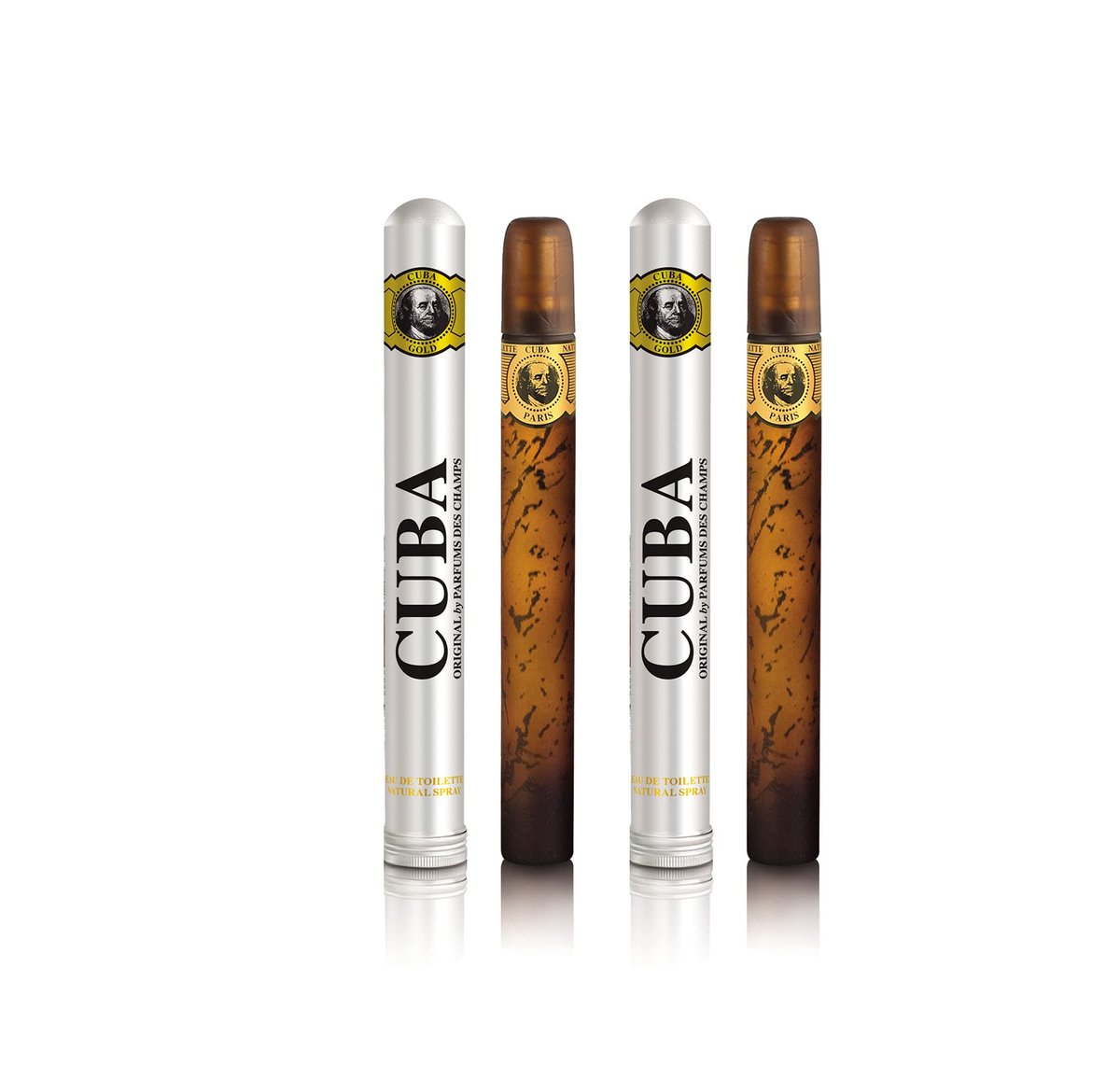 Cuba Eau de Toilette Spray für Männer 1,17 fl. oz. (2er-Pack) Gold